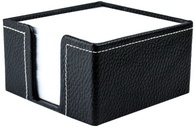 Zettelkasten PREMIUM LEDER SOFT GRAIN schwarz (genarbt)